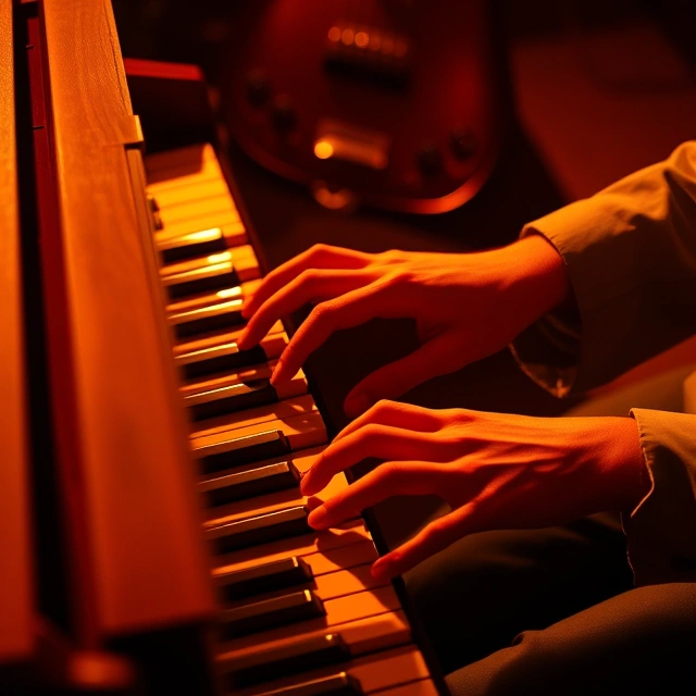 Piano performance at Ronnie Scott's London